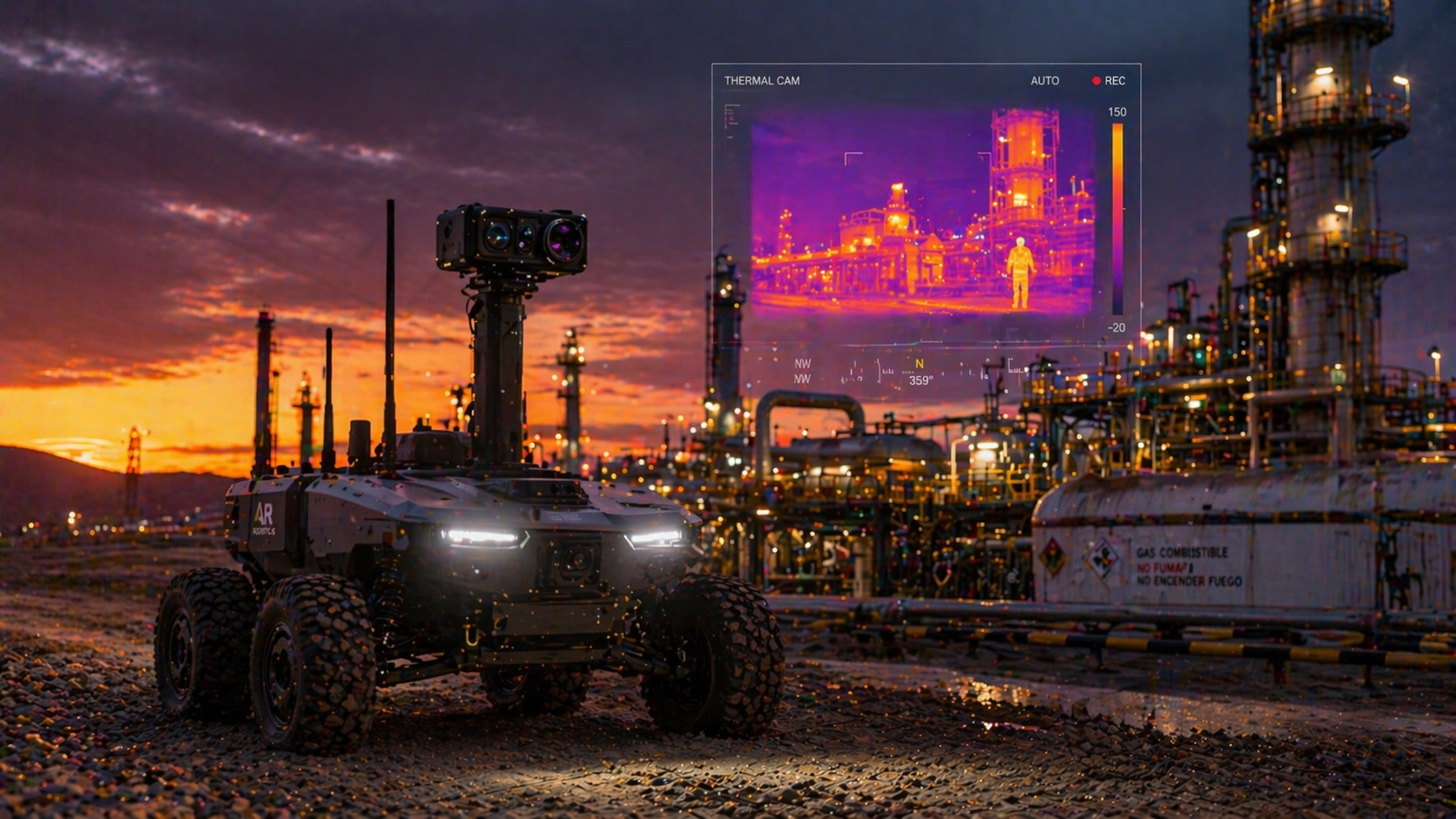 Cómo los robots UGV mejoran la seguridad en operaciones de petróleo, gas y minería